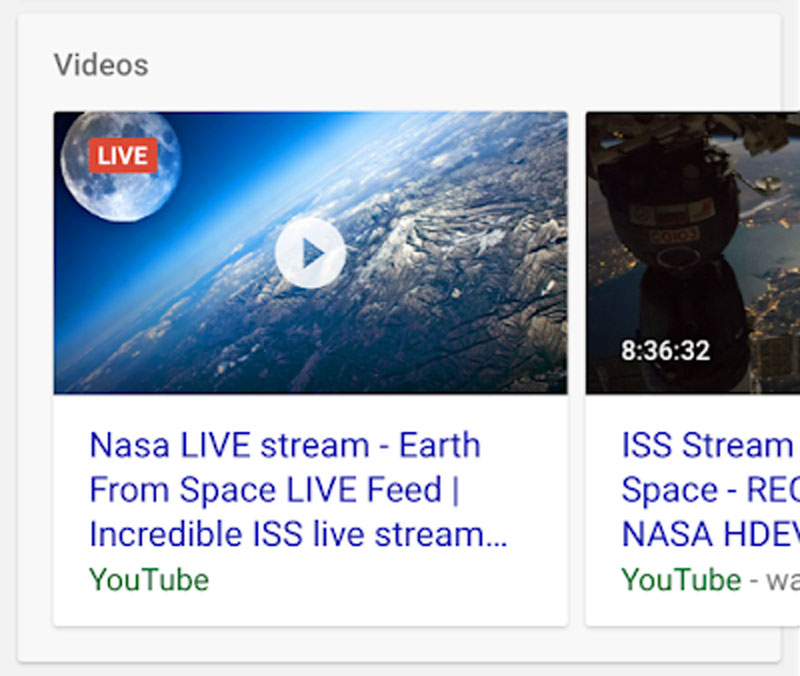 Livestream Structured Data